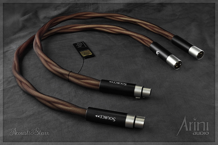 Kable symetryczne ze srebra i złota AcousticStarr XLR